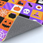 Geometric halloween mosaic pattern Rug Gallery Image 4