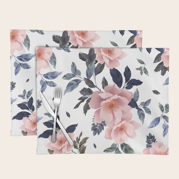 lush rosehip flowers Placemat Gallery Image 1