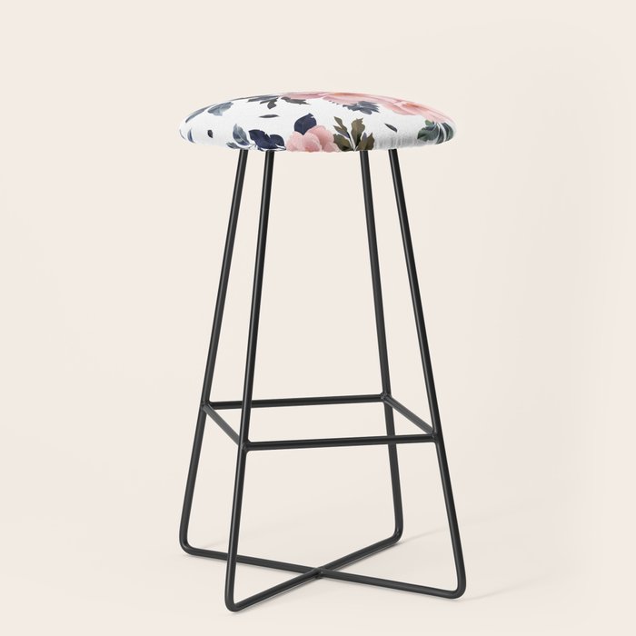 lush rosehip flowers Stool Gallery Image 1