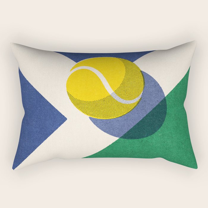 BALLS / Tennis - hard court II Rectangular Pillow Gallery Image 1