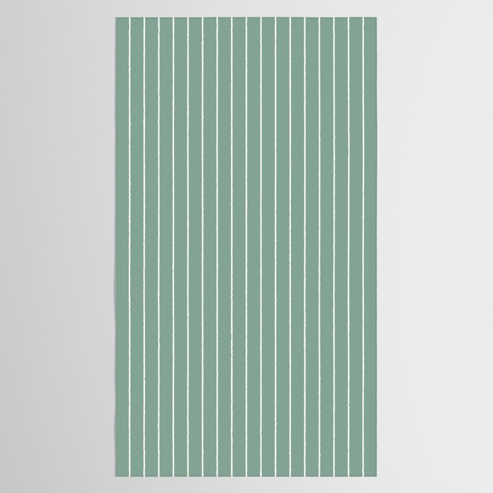 Minimal Arch XXXVII Natural Green Modern Geometric Lines Tablecloth Gallery Image 2