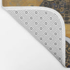 Pretty Klimt Cat with Gold Jewelry Bath Mat Gallery Image 2