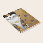 Pretty Klimt Cat with Gold Jewelry Notebook Gallery Image 2