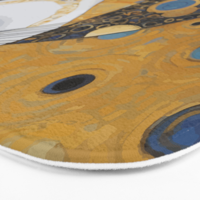 Pretty Klimt Cat with Gold Jewelry Bath Mat Gallery Image 3