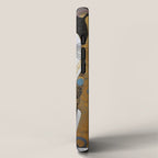 Pretty Klimt Cat with Gold Jewelry iPhone Case Gallery Image 2