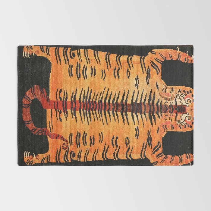 Tibetan Antique Tiger Rug Print Rug Gallery Image 2