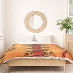 Tibetan Antique Tiger Rug Print Duvet Cover Gallery Image 3