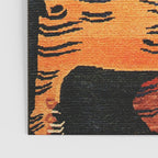 Tibetan Antique Tiger Rug Print Poster Gallery Image 3
