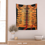 Tibetan Antique Tiger Rug Print Wall Tapestry Gallery Image 2