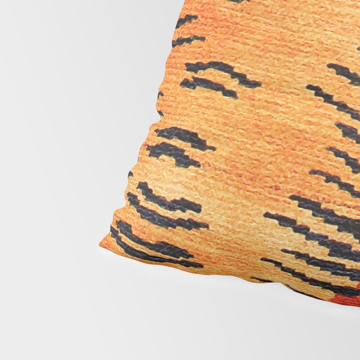 Tibetan Antique Tiger Rug Print Pillow Sham Gallery Image 4