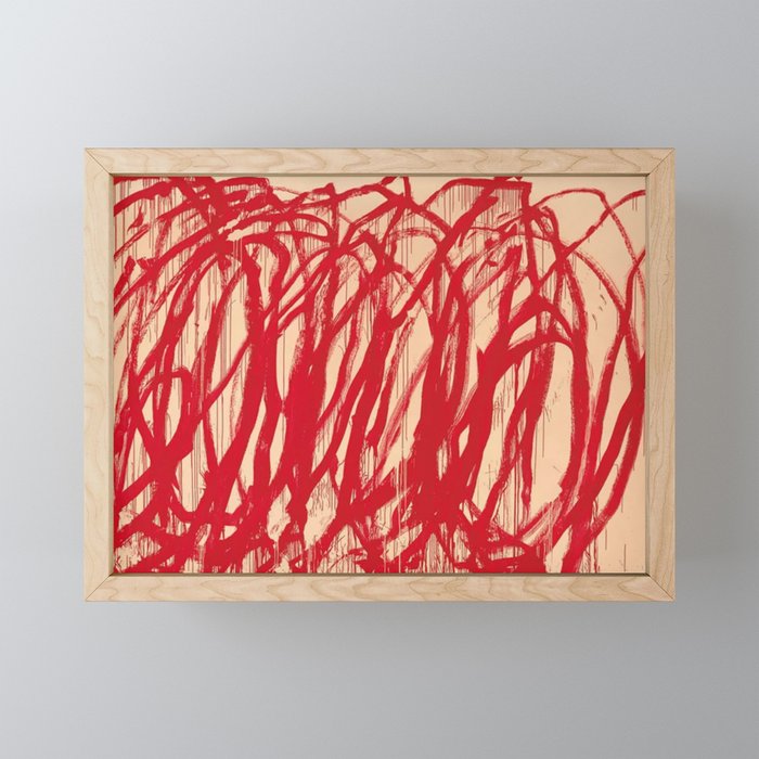 cy twombly red line Mini Art Print Gallery Image 1