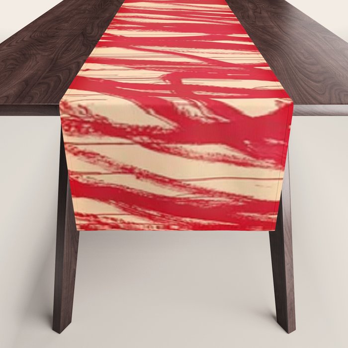 cy twombly red line Table Runner Gallery Image 1