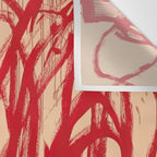 cy twombly red line Wall Tapestry Gallery Image 3