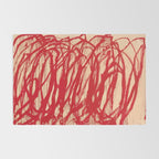 cy twombly red line Rug Gallery Image 2