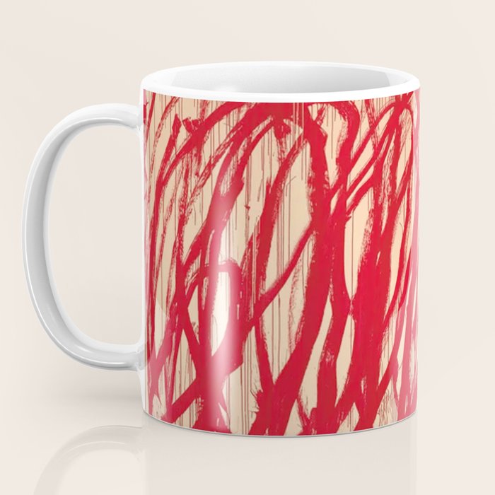 cy twombly red line Coffee Mug Gallery Image 3