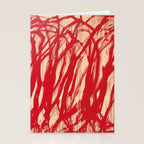 cy twombly red line Stationery Card Gallery Image 2