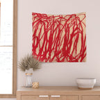 cy twombly red line Wall Tapestry Gallery Image 2