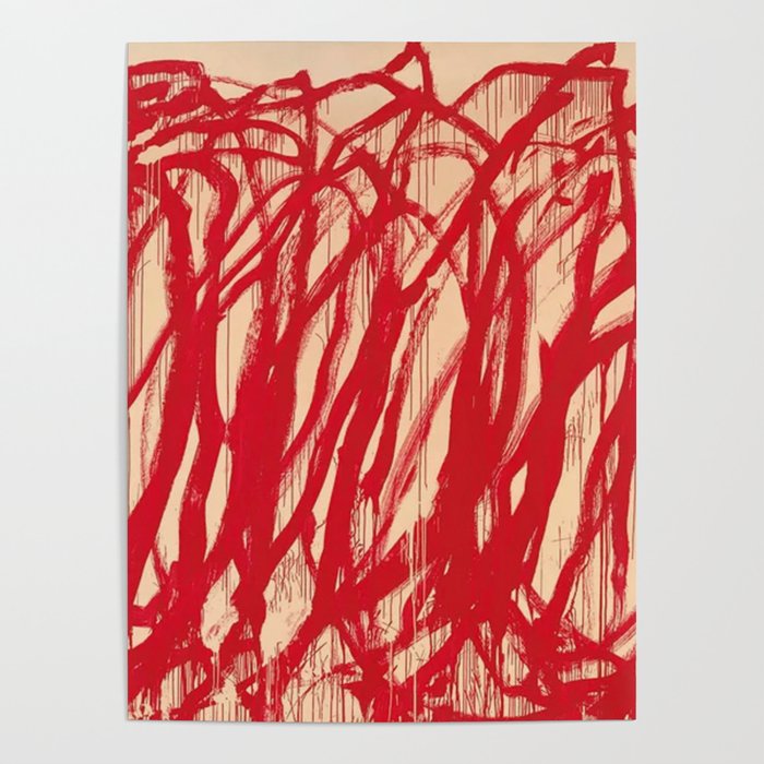cy twombly red line Poster Gallery Image 4