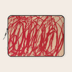cy twombly red line Laptop Sleeve Gallery Image 1