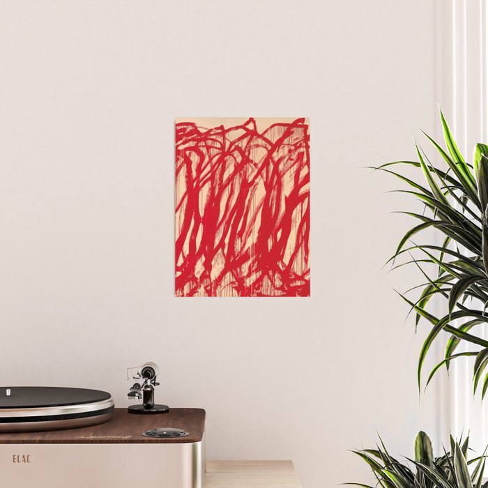 cy twombly red line Poster Gallery Image 2