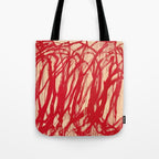 cy twombly red line Tote Bag Gallery Image 1