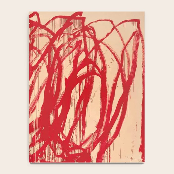 cy twombly red line Notebook Gallery Image 4