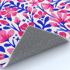 Blossom Pattern â Indigo & Pink Rug Gallery Image 4