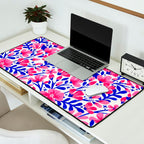 Blossom Pattern â Indigo & Pink Desk Mat Gallery Image 2