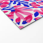 Blossom Pattern â Indigo & Pink Welcome Mat Gallery Image 2