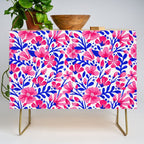 Blossom Pattern â Indigo & Pink Credenza Gallery Image 1