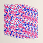 Blossom Pattern â Indigo & Pink Wrapping Paper Gallery Image 3