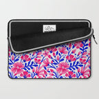 Blossom Pattern â Indigo & Pink Laptop Sleeve Gallery Image 2