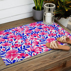 Blossom Pattern â Indigo & Pink Outdoor Rug Gallery Image 2