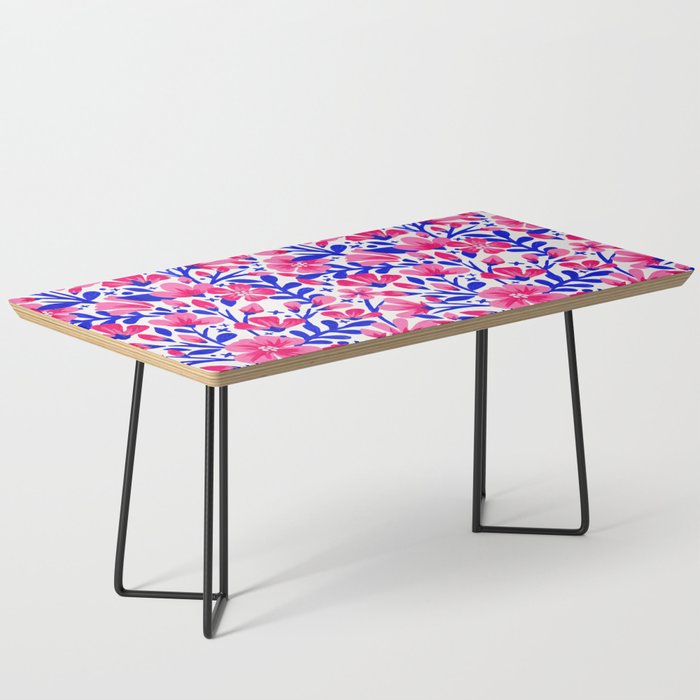 Blossom Pattern â Indigo & Pink Coffee Table Gallery Image 1
