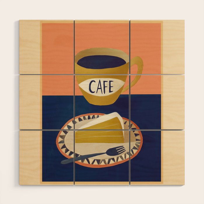 Coffee with Cake Wood Wall Art Gallery Image 1