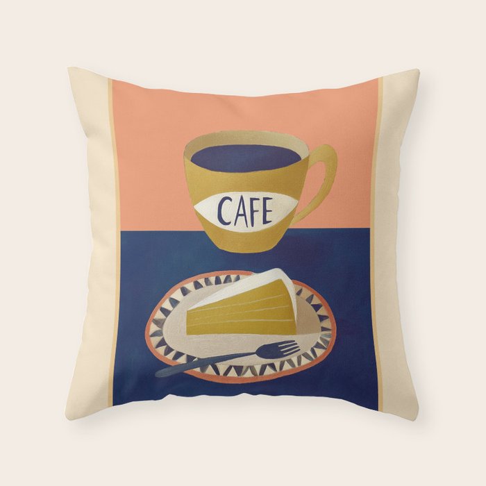 Coffee with Cake Throw Pillow Gallery Image 6