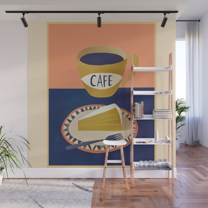 Coffee with Cake Wall Mural Gallery Image 1