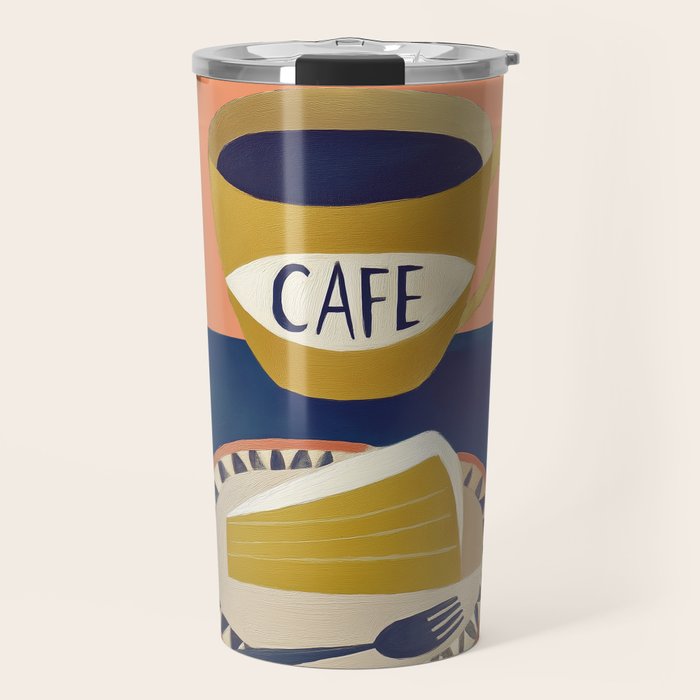 Coffee with Cake Travel Mug Gallery Image 1