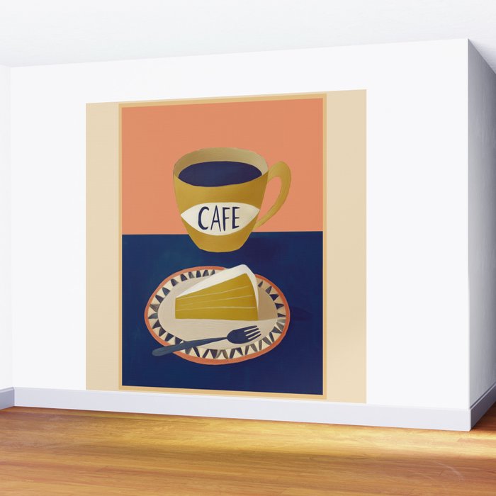 Coffee with Cake Wall Mural Gallery Image 2