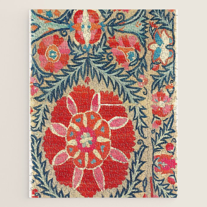 18th Century Suzani Fragment Print Jigsaw Puzzle Gallery Image 1