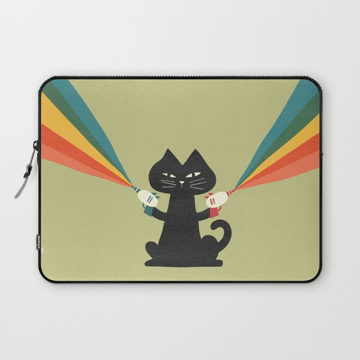 Ray gun cat Laptop Sleeve Gallery Image 1