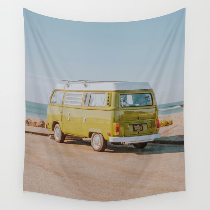 summer van ix / cayucos, california Wall Tapestry Gallery Image 1