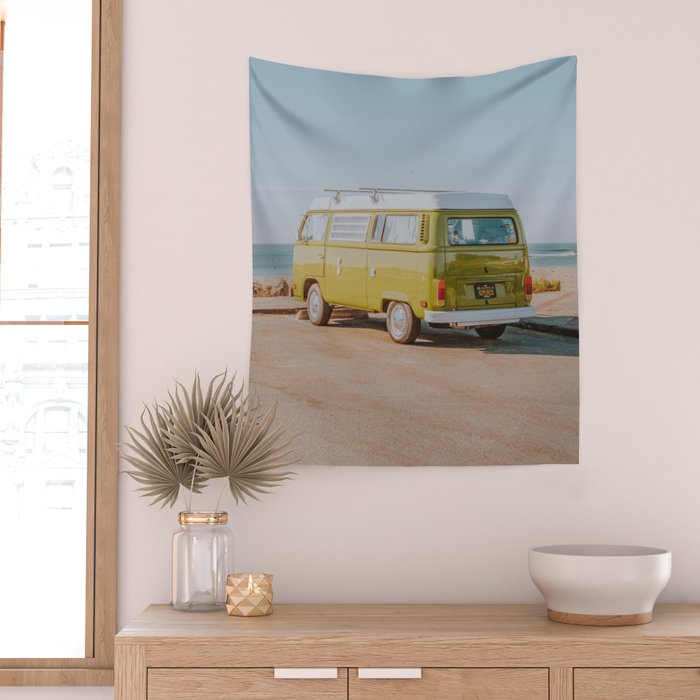 summer van ix / cayucos, california Wall Tapestry Gallery Image 2