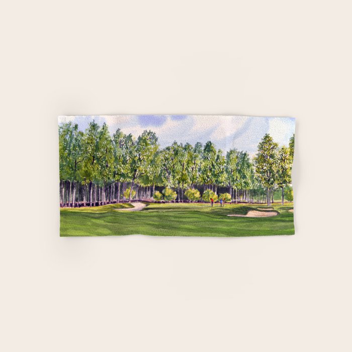 Pinehurst Golf Course No2 Hole 17 Bath Towel Gallery Image 1