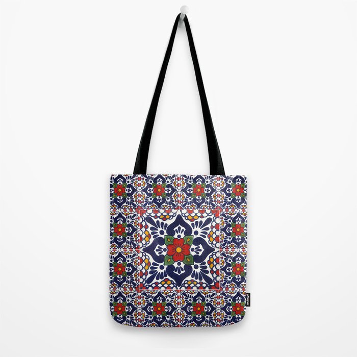 talavera mexican tile pattern Tote Bag Gallery Image 2