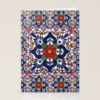 talavera mexican tile pattern Stationery Card Gallery Image 2