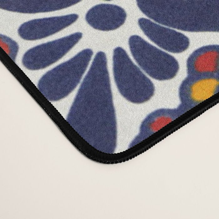 talavera mexican tile pattern Desk Mat Gallery Image 4