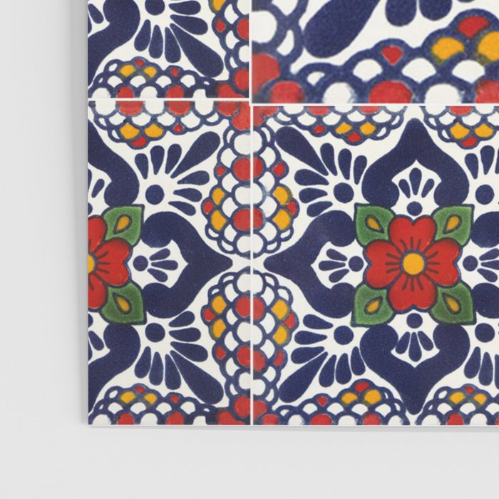 talavera mexican tile pattern Poster Gallery Image 3