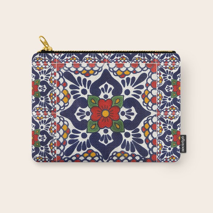 talavera mexican tile pattern Carry All Pouch Gallery Image 1