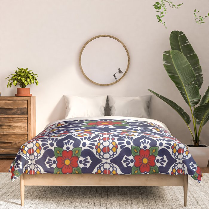 talavera mexican tile pattern Comforter Gallery Image 3